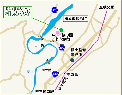 和泉の森　アクセスマップ