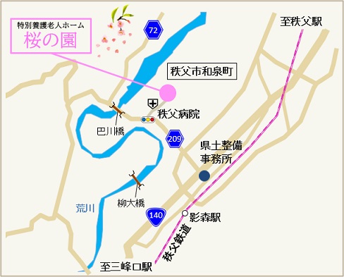 桜の園　　アクセスマップ